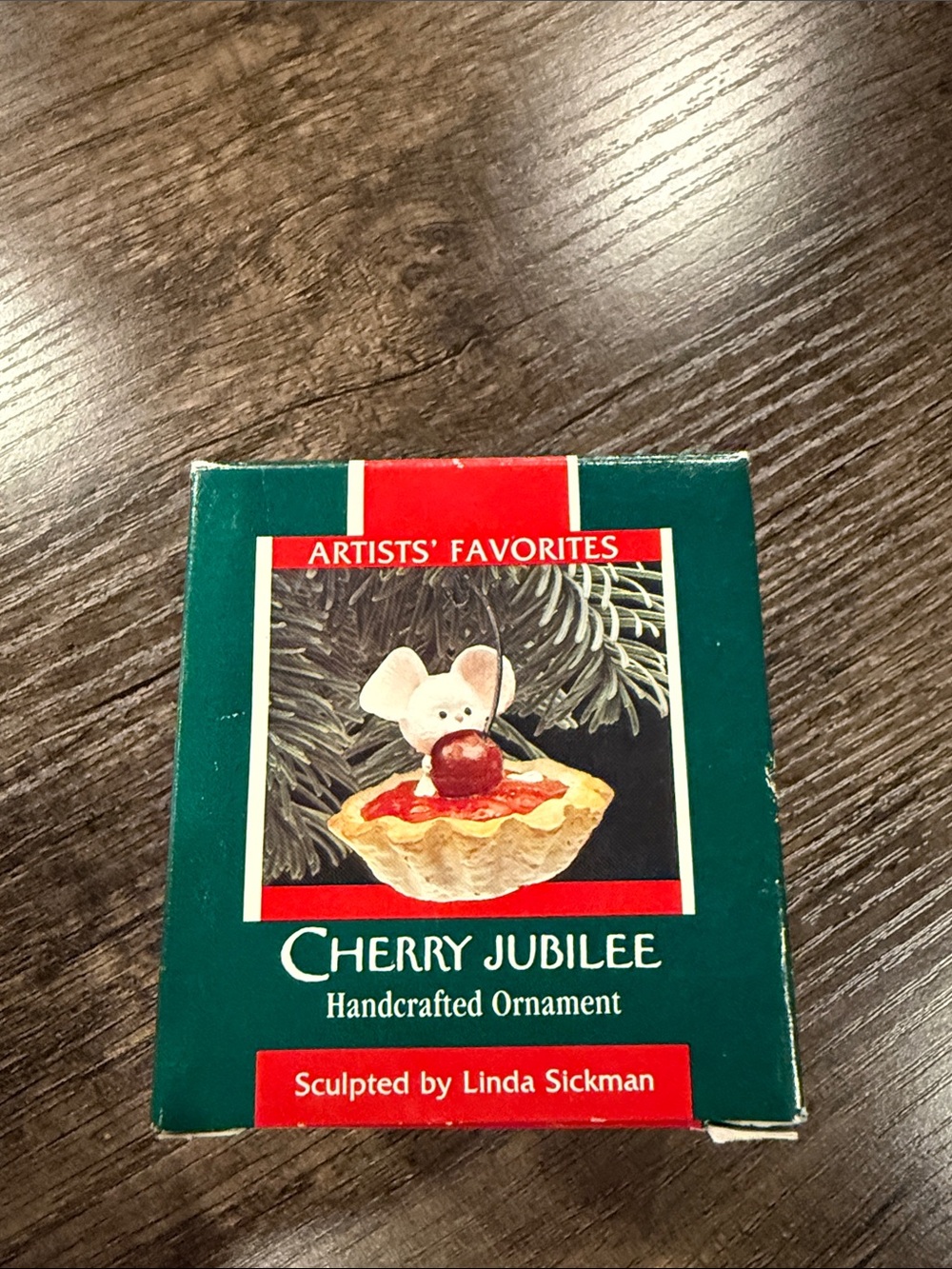Hallmark Artists' Favorites Cherry Jubilee Ornament - Green, Red, White